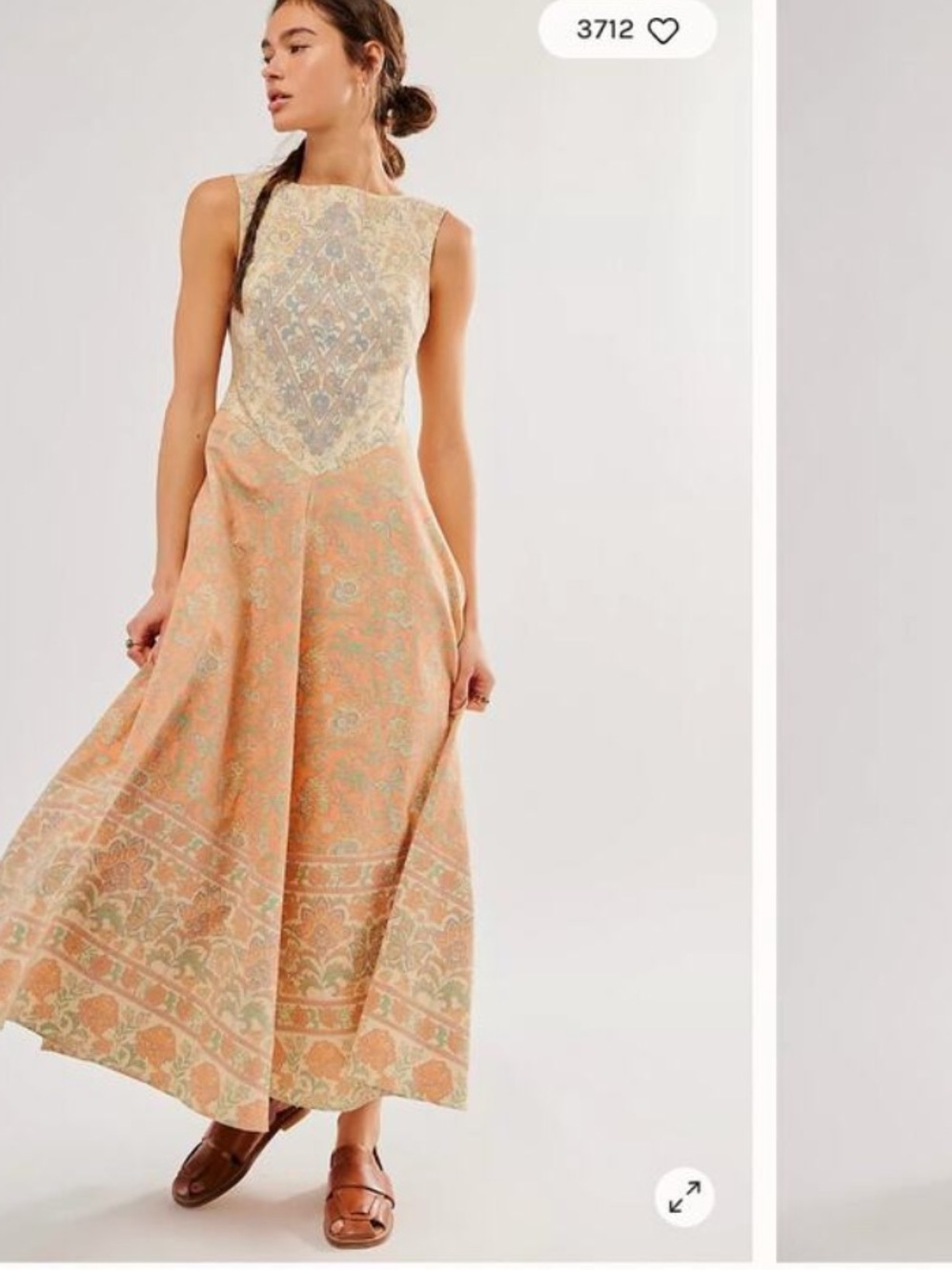 Free People Boho Western Malena Maxi Dress Size S - Picture 13 of 13